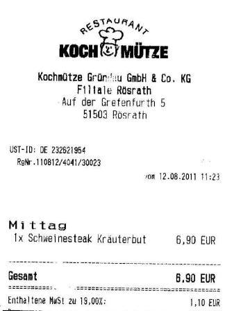 scne Hffner Kochmtze Restaurant